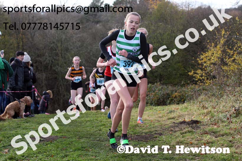 Girls under-15s 2017 Start Fitness North Eastern Harrier League, Aykley Heads, Durham. Photo:  David T. Hewitson/Sports for All Pics